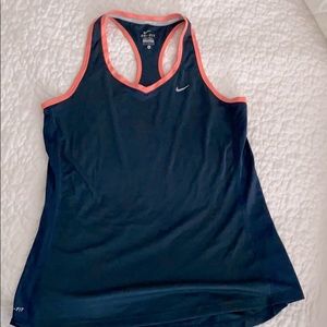 Nike Running tank top, dri-fit. Navy.  L